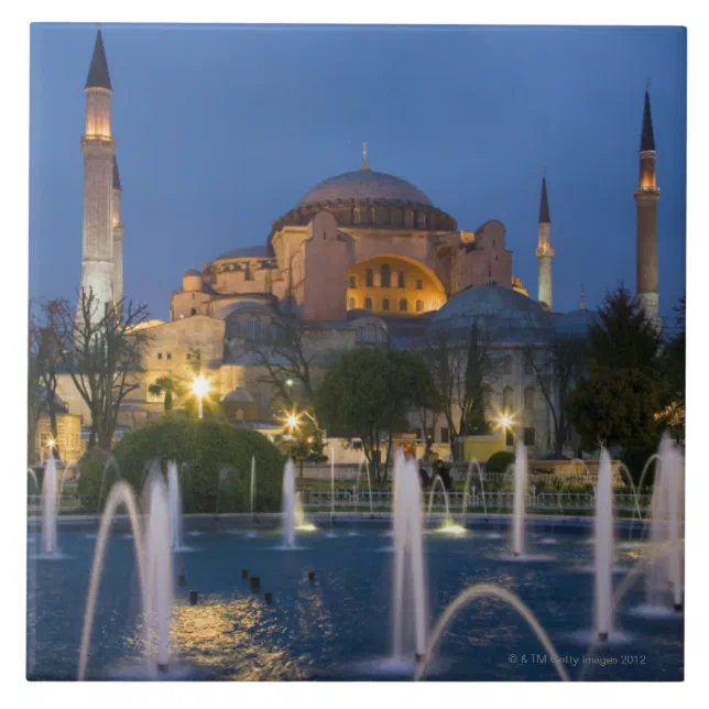 Blue mosque, Istanbul, Turkey Tile | Zazzle