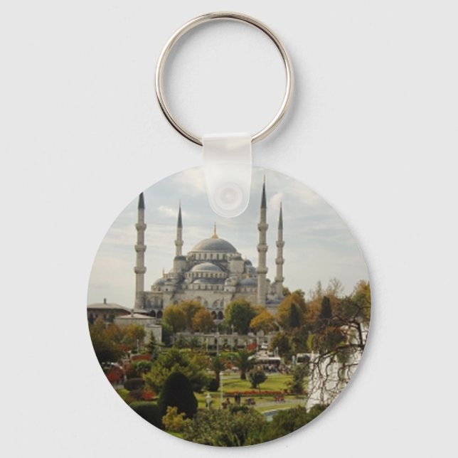 Blue Mosque Keychain (Front)
