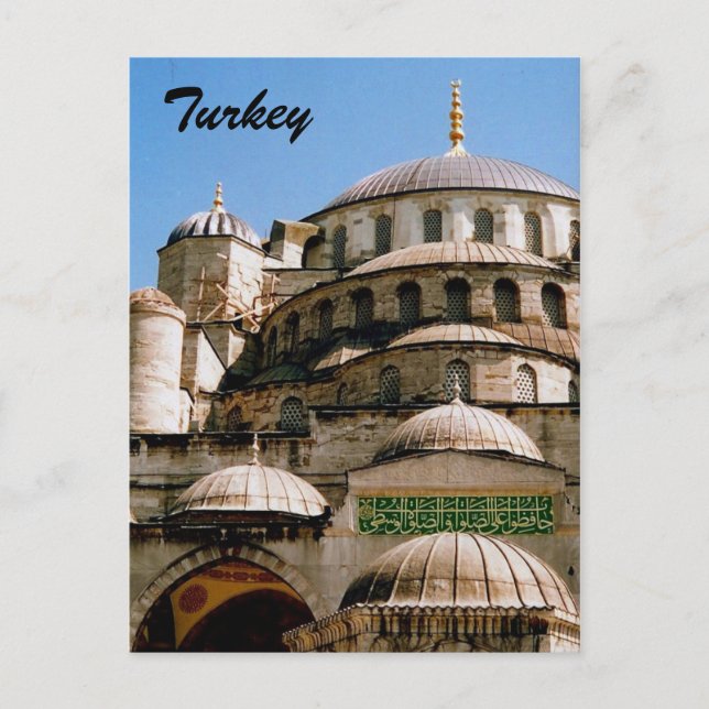 blue mosque postcard (Front)