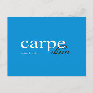 Blue Motivational Inspirational Quote Postcard