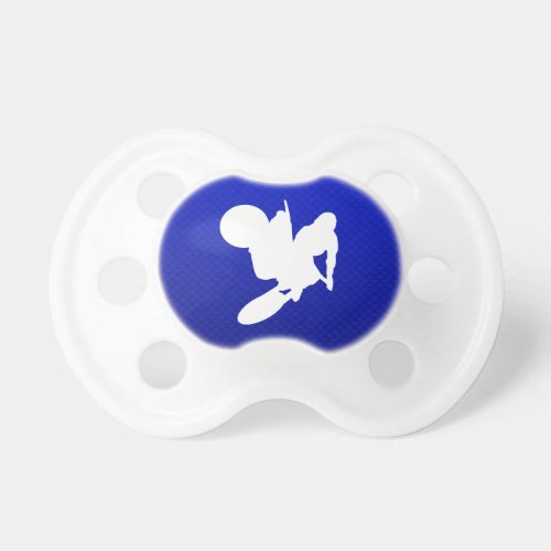 Blue Motocross Whip Pacifier