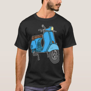 Blue Motor Scooter T-Shirt
