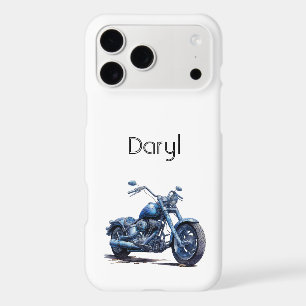 Blue Motorcycle iPhone 17 Pro Max Case