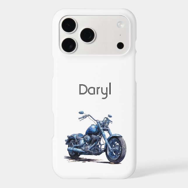 Blue Motorcycle   Case-Mate iPhone Case (Back)