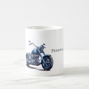 Blue Motorcycle Coffee Mug