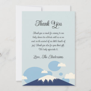 Blue Mountain Baby Shower Thank You Card