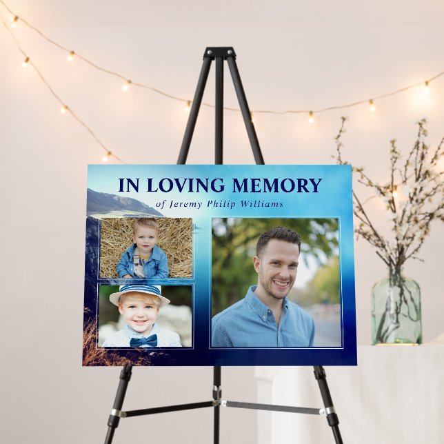 Blue Mountain Beach 3 Photo Life Celebration Foam Board (In Situ (Stand))