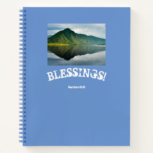 Blue Mountain Lake Blessings Notebook