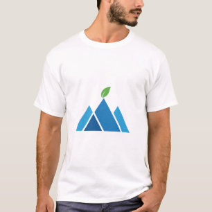 Blue Mountain Leaf Nature Eco Adventure T-Shirt