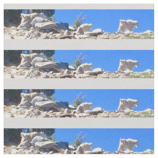 Blue Mountain Mountain Goats Fabric