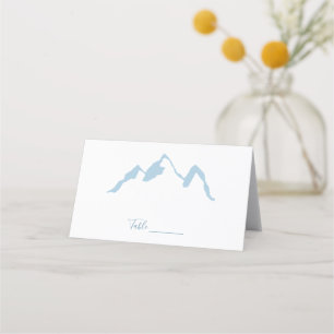 Blue Mountain Peak Tent Place Cards