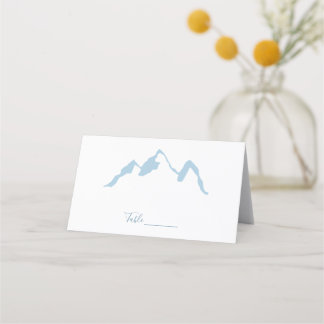 Blue Mountain Peak Tent Place Cards