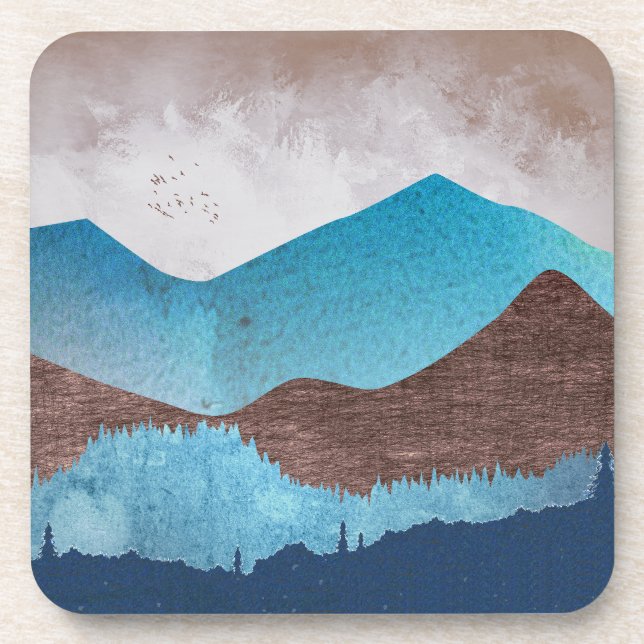 Blue Mountain Peaks Beverage Coaster (Front)