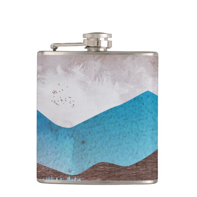 Blue Mountain Peaks Flask (Front)
