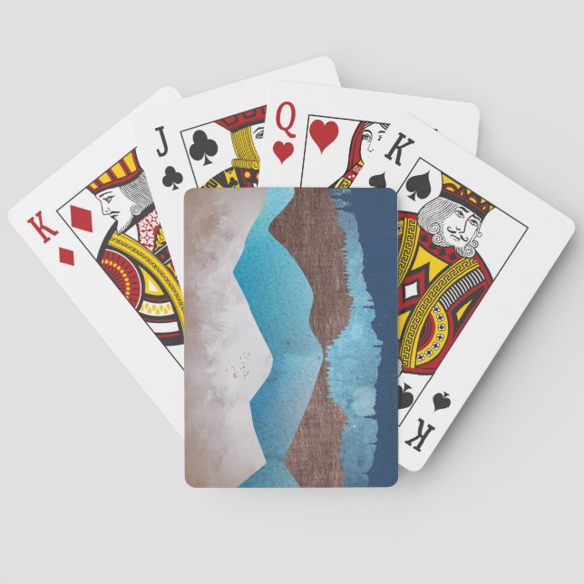 Blue Mountain Peaks Poker Cards (Back)