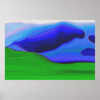 Blue Mountain Poster