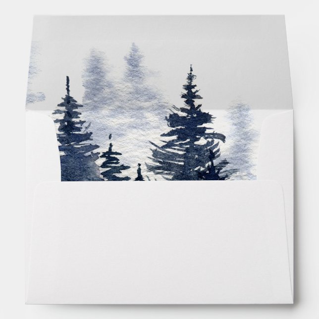 Blue Mountain Pre-Addressed Wedding Envelope (Back (Bottom))