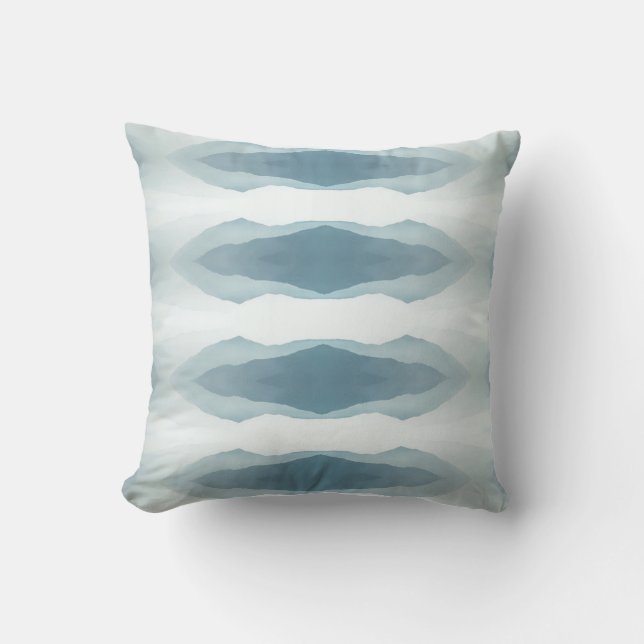 Blue Mountain Reflection Throw Pillow (Front)
