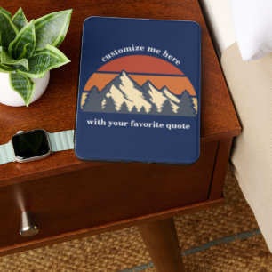 Blue Mountain Sunset Custom Book Quote Kindle Cover