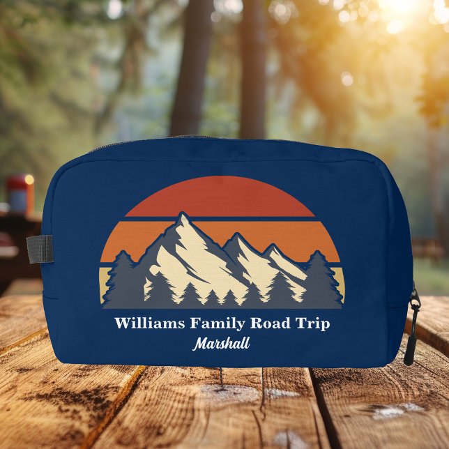 Blue Mountain Sunset Personalized Hiking Dopp Kit (Creator Uploaded)