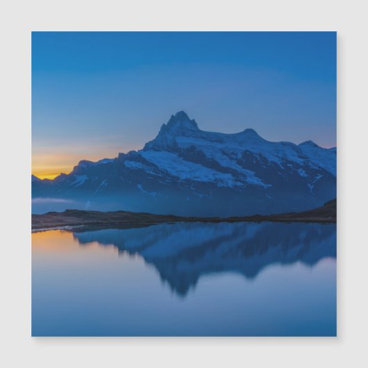 Blue Mountain Sunset Water Reflection (Front)