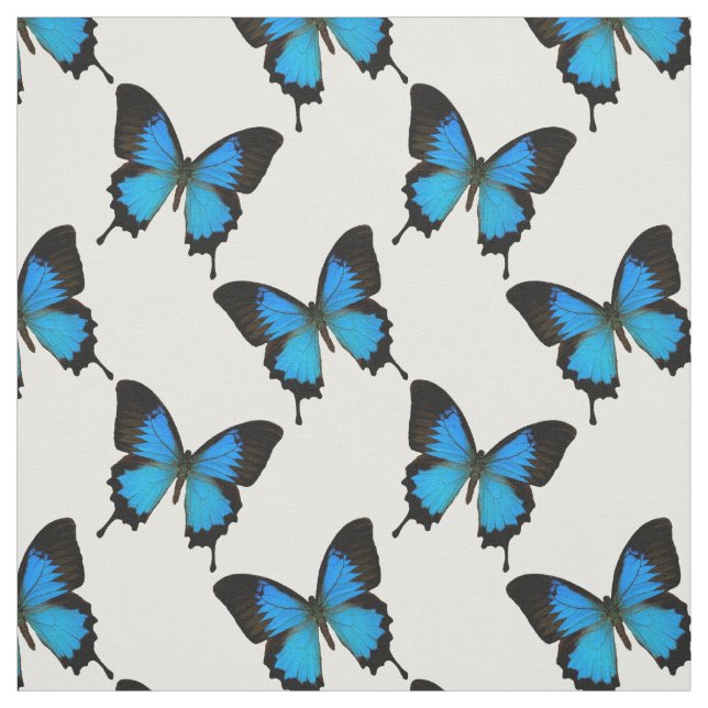 Blue Mountain Swallowtail Butterfly Fabric (Swatch)