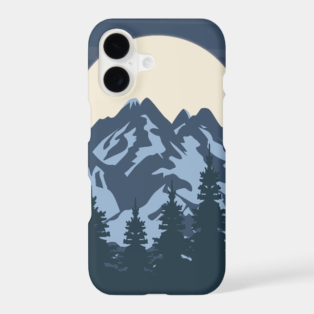 Blue Mountain View Iphone Case (Back)