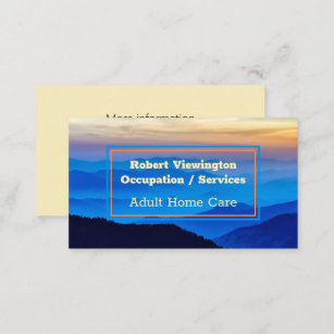 Blue Mountain View Professional Services Business Card