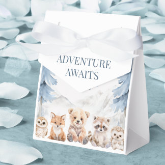 Blue Mountain Woodland Animals Adventure Favor Boxes