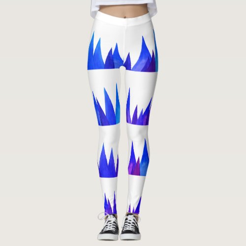 Blue Mountains Abstract Leggings