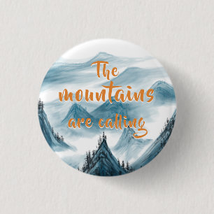 Blue Mountains Artistic Painting Nature Lovers Key Button