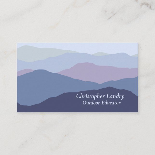 Blue Mountains Explore Outdoors Business Card (Front)