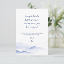 Blue mountains gender neutral kid's birthday