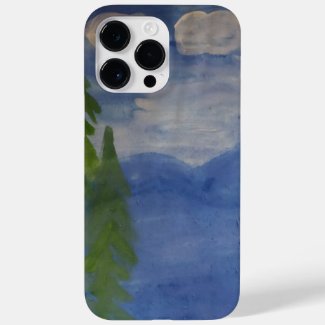 Blue Mountains Landscape Illustration