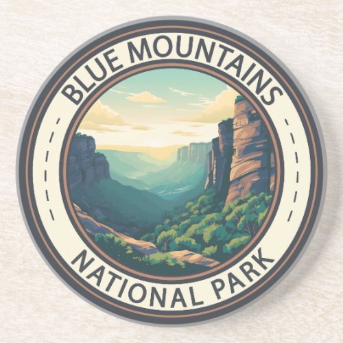 Blue Mountains National Park Australia Vintage Coaster