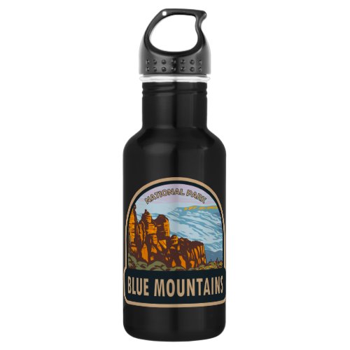 Blue Mountains National Park Australia Vintage  Stainless Steel Water Bottle
