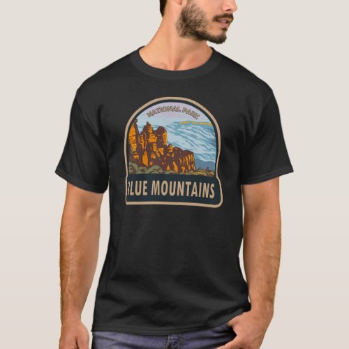 Blue Mountains National Park Australia Vintage  T_Shirt
