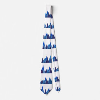 Blue Mountains  Pattern Neck Tie