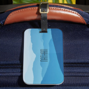 Blue Mountains Personalized Luggage Tag