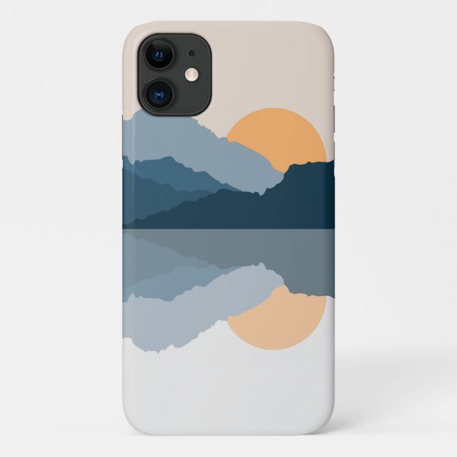 Blue mountains reflected in the lake Case-Mate iPhone case (Back)