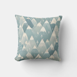 Blue Mountains Throw Pillow