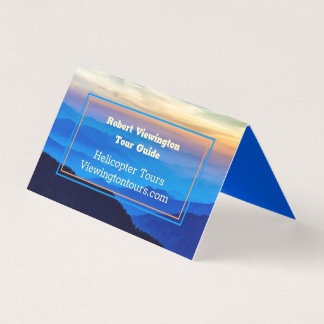 Blue Mountains Tour Guide Standing Advertisement Business Card