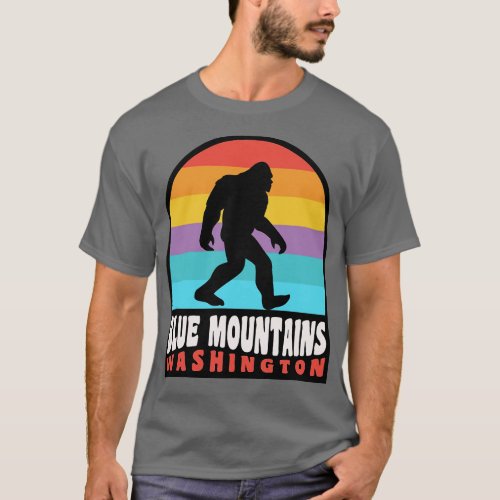 Blue Mountains Washington Camping Hiking T_Shirt