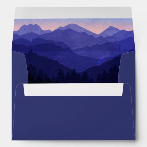 Blue Mountains Wedding Envelope