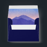 Blue Mountains Wedding RSVP Envelope<br><div class="desc">This simple,  minimalistic,  and modern wedding design features a modern font against a blue mountain landscape. You can customize this further by clicking on the "PERSONALIZE" button. For further questions please contact us at ThePaperieGarden@gmail.com</div>