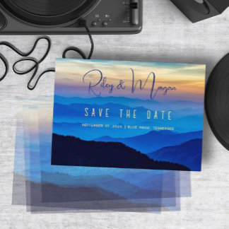 Blue Mountains Wedding Save the Date Cards