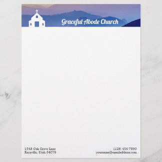 Blue Mountains White Church Letterhead