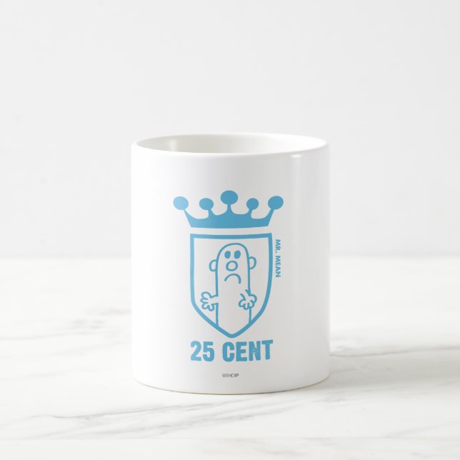 Blue Mr. Mean Crest & Crown Coffee Mug (Center)