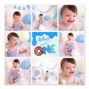 blue multi photo sweet one print