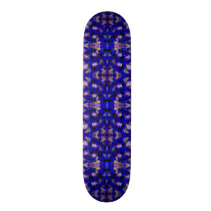 Blue mushroom skateboard